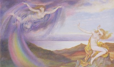 油絵 Evelyn de Morgan_ 夜と眠り ma1698-